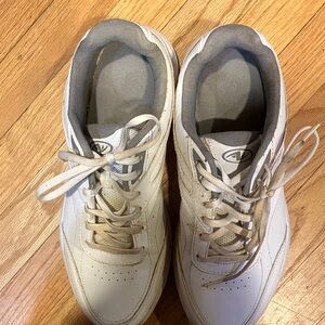 White and Gray Athletic Shoes